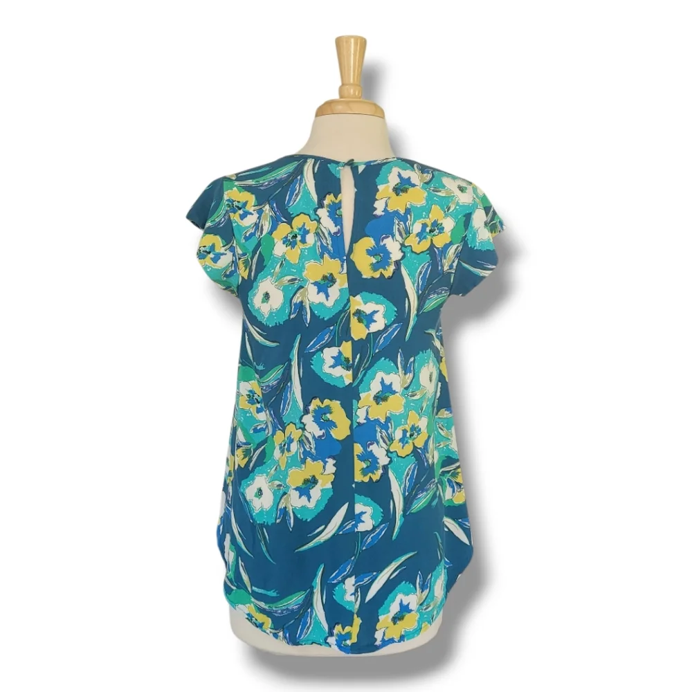 Ava Christine Women's Short Sleeve Hi-Lo Top. Size S - Picture 4 of 6